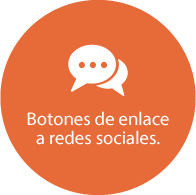 social network buttons - Botones de redes sociales